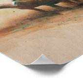 おなじみの顔アートプリント ポスター (角)