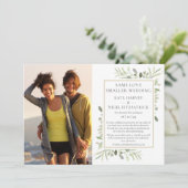 おなじ愛を縮小したマイクロウェディング発表 招待状 (スタンド正面)