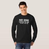 おならしないと誰も私の話を聞いてくれない おなら おなら 6 Tシャツ (正面フル)