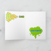 おならと愛：父の日のクラシック カード (内部)