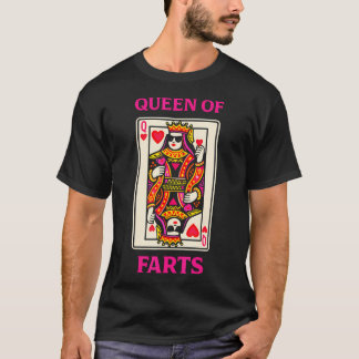 おならの女王 楽しいポーカー トランプ Tシャツ