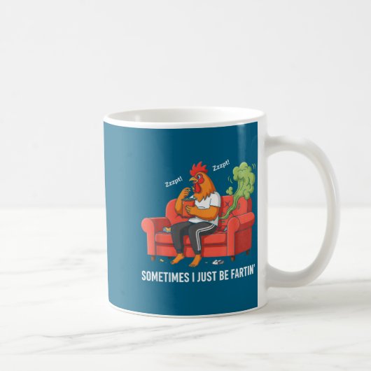おならをするのが好きなTシャツ 面白いおならデザイン コーヒーマグカップ (右)