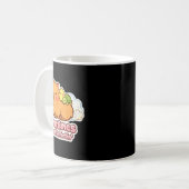 おならをするカピバラ ミーム ユーモア コーヒーマグカップ (正面左)