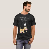 おならをする牛はダメ Tシャツ (正面フル)
