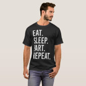 おならを繰り返すユーモア Tシャツ (正面フル)