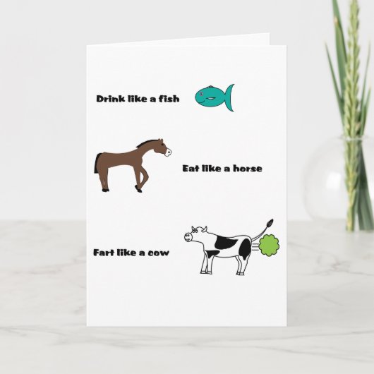 おならカード Cow編 カード (正面)