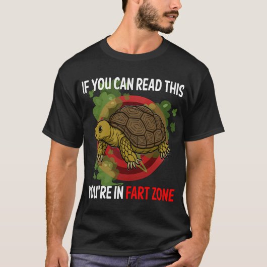 おならゾーンリクガメ01 Tシャツ (正面)
