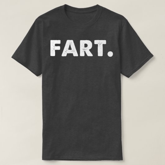 おなら 面白い タイポグラフィ Tシャツ (デザイン正面)