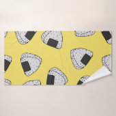 おにぎりの背景。シームレス バスタオル (バスタオル)