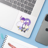 おにぎりスナックと電動カートの熊さん シール (ノートパソコンとiPhone)