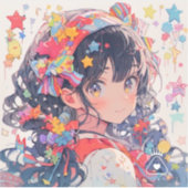 おにぎり姫🌈👑アイテム㊵ シール (正面)