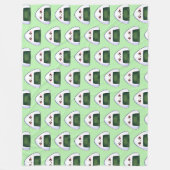 おにぎり日本のおにぎり フリースブランケット (正面)