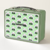 おにぎり日本のおにぎり メタルランチボックス (正面)