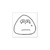 おにぎり顔スタンプ（5） ラバースタンプ (インプリント)