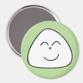 おにぎり顔マグネット（グリーン40） マグネット (正面/裏面)