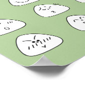 おにぎり顔一覧 ポスター(グリーン) ポスター (角)