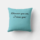 おにぎり顔（ブルー） クッション (裏面)