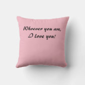 おにぎり顔（ライトピンク） クッション (裏面)