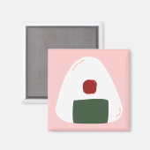 "おにぎり♥" ～ピンクバー～ マグネット (正面/裏面)