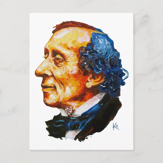 おはなしの作者 - H. C. アンデルセン ポストカード (正面)