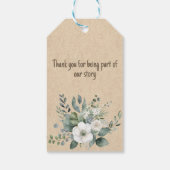 おはなしの絵本 テディベア ヴィンテージ 本 赤ちゃん ギフトタグ (裏面)