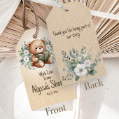 おはなしの絵本 テディベア ヴィンテージ 本 赤ちゃん ギフトタグ