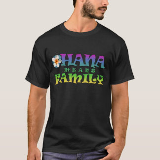 おはなとは家族のことで、プルメリアはメンズTシャツを着て Tシャツ