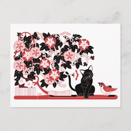 おはようあさがお（Good morning,morning glory.） ポストカード (正面)