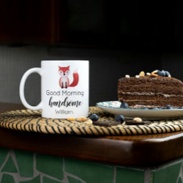 おはようございますハンサムなバレンタインデー コーヒーマグカップ