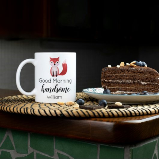 おはようございますハンサムなバレンタインデー コーヒーマグカップ