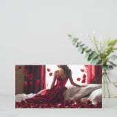 おはようございますバレンタインの女の子グリーティングカード (スタンド正面)