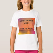 おはようございますメッセージ Tシャツ (正面)