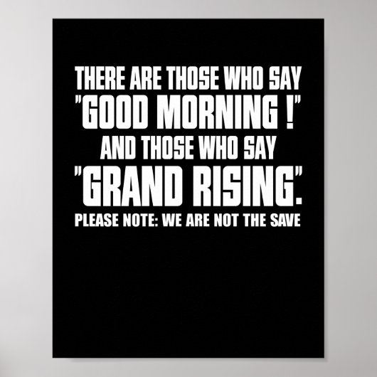 おはようございます上り引用文 ポスター (正面)