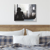 「おはようございます心の痛み」 キャンバスプリント (インサイチュ (寝室))