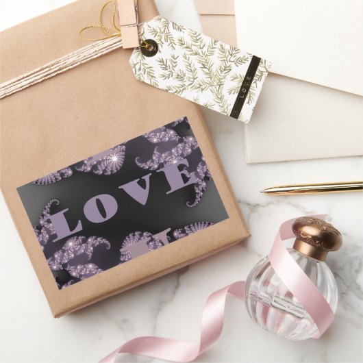 おはようございます愛してる 長方形シール (ギフト)