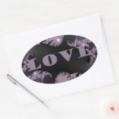 おはようございます愛してる.png 楕円形シール (封筒)