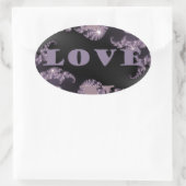 おはようございます愛してる.png 楕円形シール (バッグ)