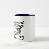 おはようございます暗殺者が失敗したのを見ます ツートーンマグカップ (中央)