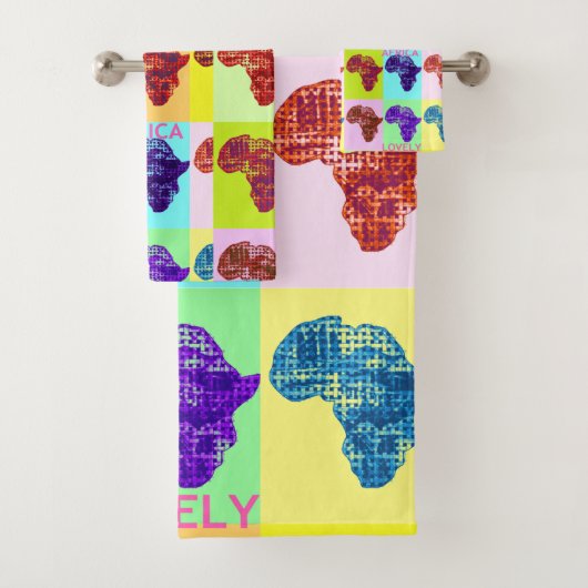 おはようございます素敵なアフリカ バスタオルセット (インサイチュ)