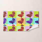 おはようございます素敵なアフリカ バスタオルセット (ハンドタオル)