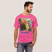 おはようございます自然恋人Tシャツ Tシャツ (正面フル)