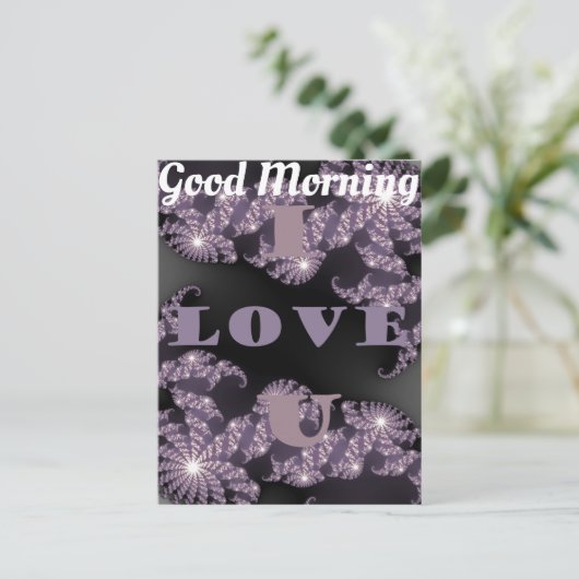 おはようございます良い一日をお過ごし ポストカード (スタンド正面)