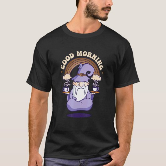 おはようございます見習い魔法力魔法使い Tシャツ (正面)