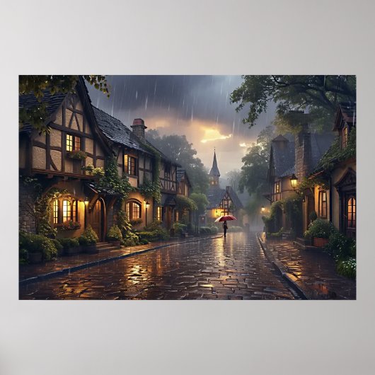 おはようございます雨の日 ポスター (正面)