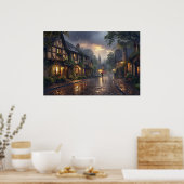 おはようございます雨の日 ポスター (キッチン)