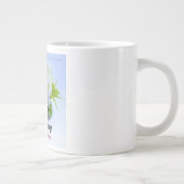 「おはようございます、お願いして一日を始めなさい ジャンボコーヒーマグカップ (右)