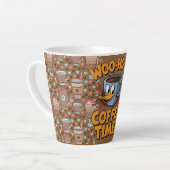 おはようございます コーヒータイム カフェラテマグ (左アングル)