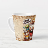 おはようございます コーヒー カフェラテマグ (左アングル)