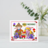 おはようございます!ポストカード ポストカード (スタンド正面)