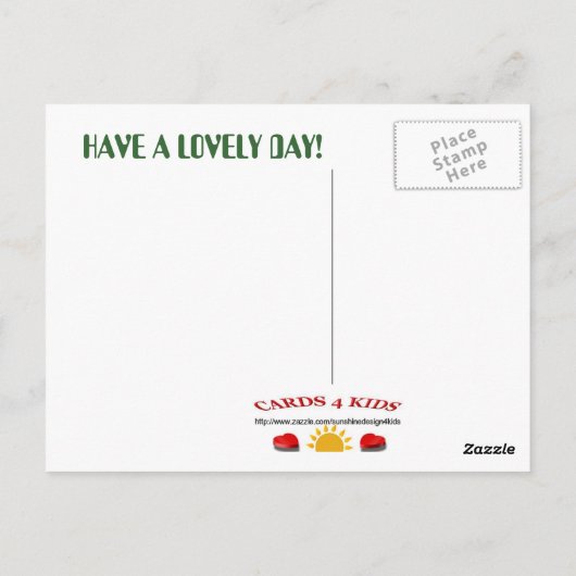 おはようございます！ポストカード ポストカード (裏面)